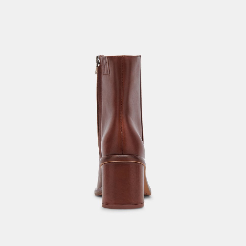 Dolce Vita Dapper Booties Russet Leather