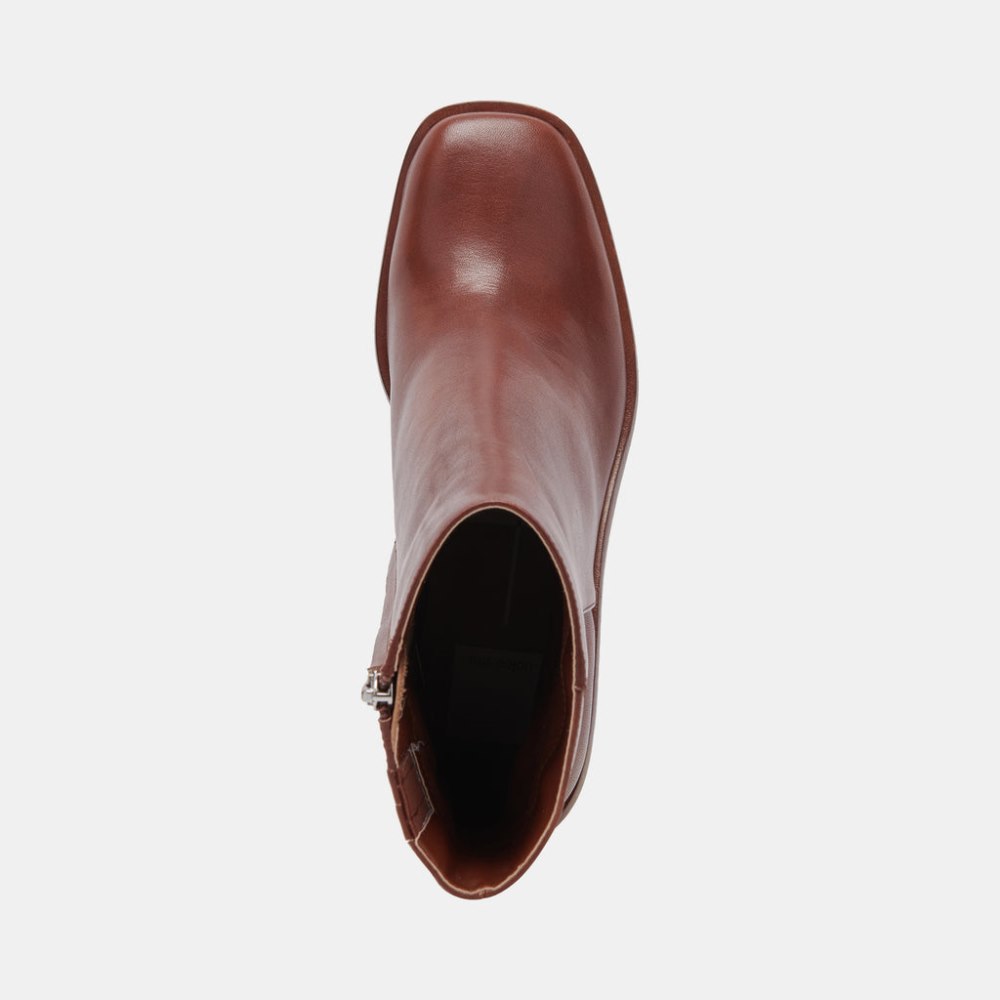 Dolce Vita Dapper Booties Russet Leather