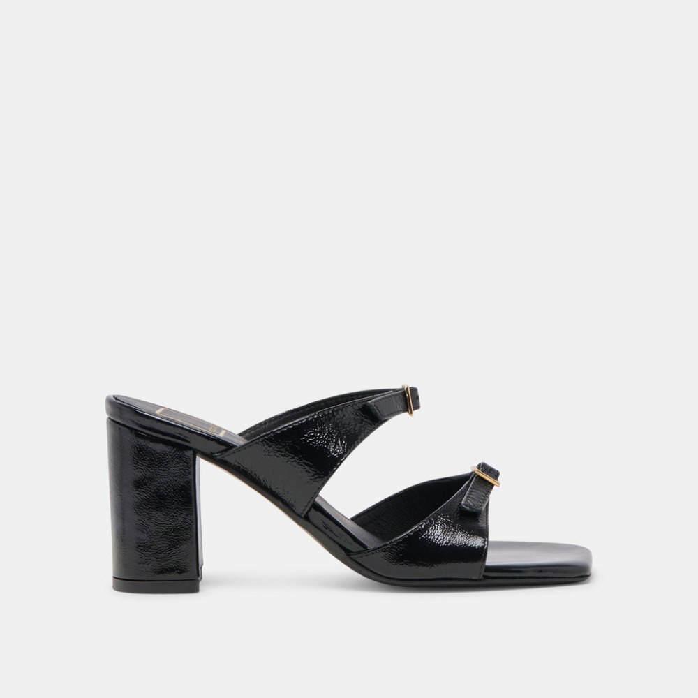 Dolce Vita Shane Heels Midnight Crinkle Patent