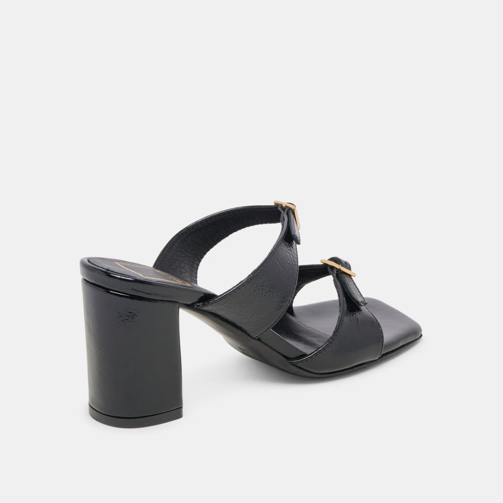 Dolce Vita Shane Heels Midnight Crinkle Patent