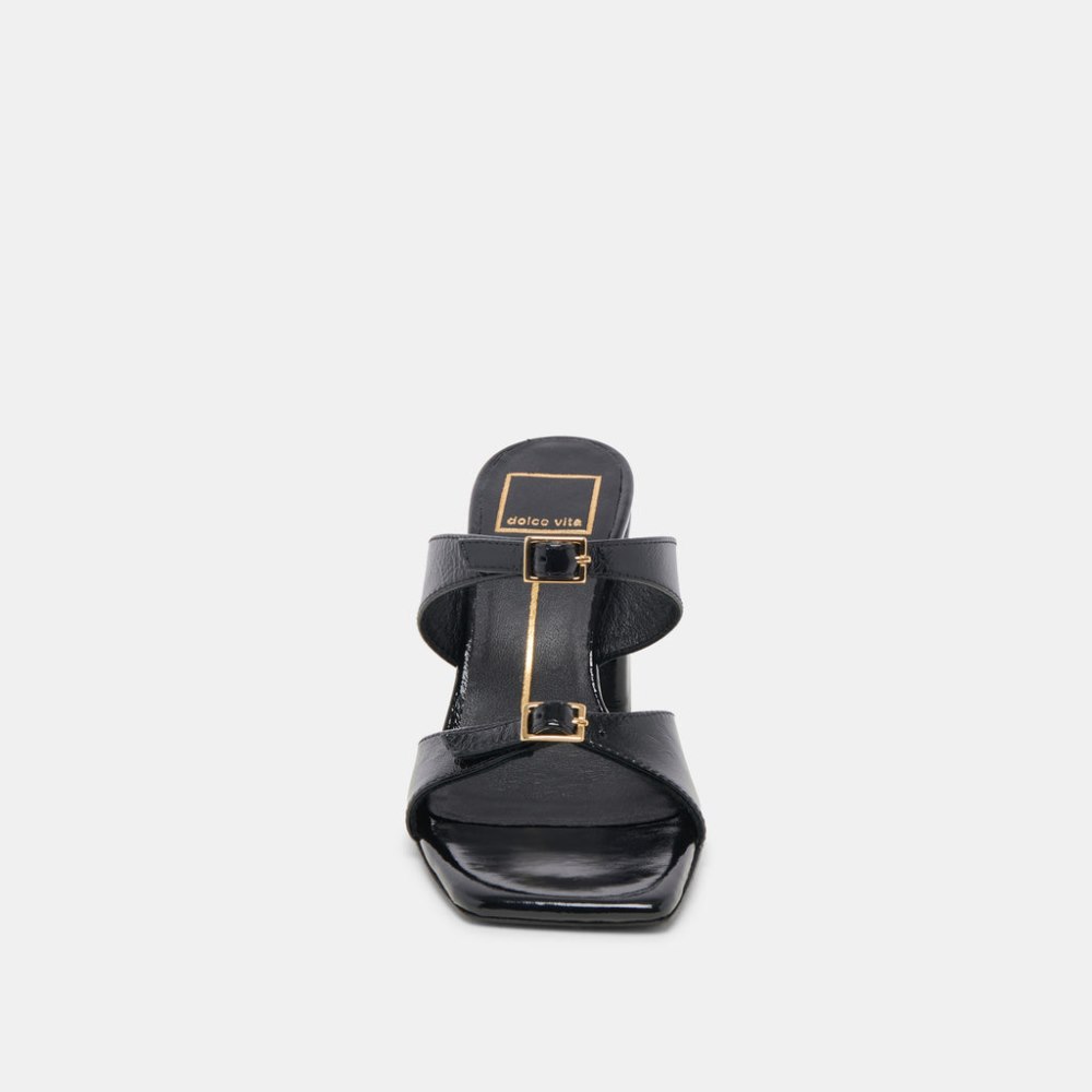 Dolce Vita Shane Heels Midnight Crinkle Patent