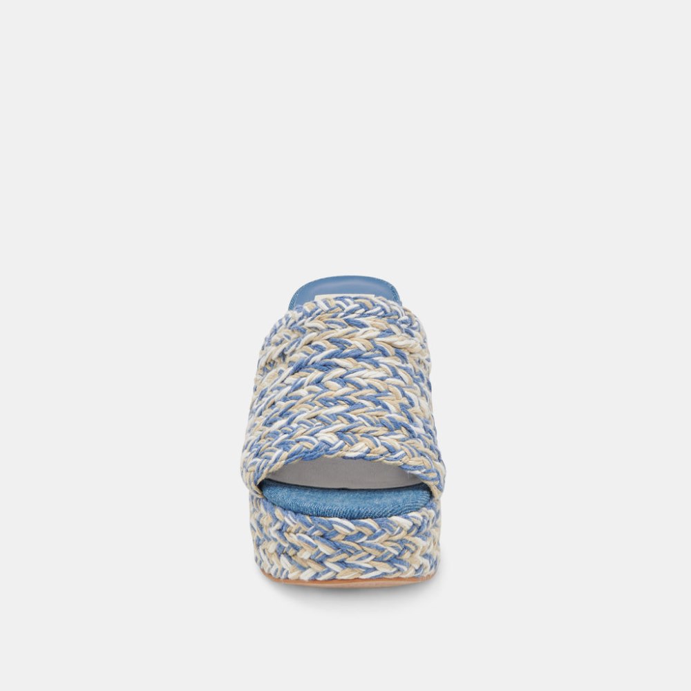 Dolce Vita Lady Heels Blue Multi Woven
