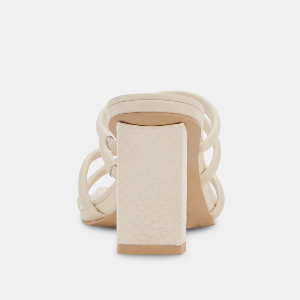 Dolce Vita Patsi Wide Heels Ivory Leather