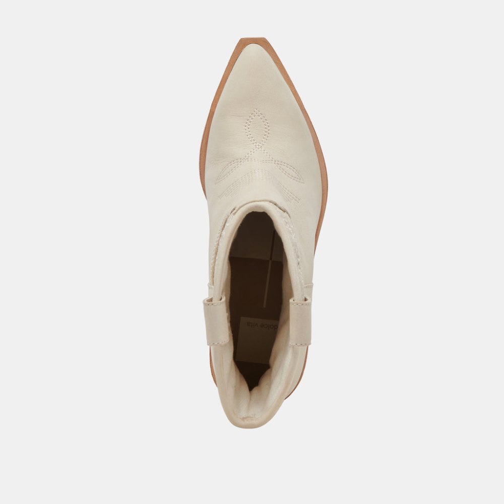 Dolce Vita Nashe Booties Oatmeal Floral Eyelet