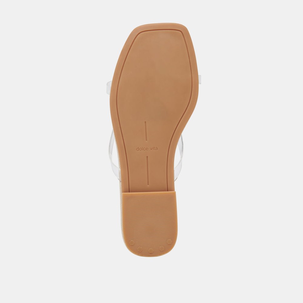 Dolce Vita Lucca Sandals Crystal Vinyl