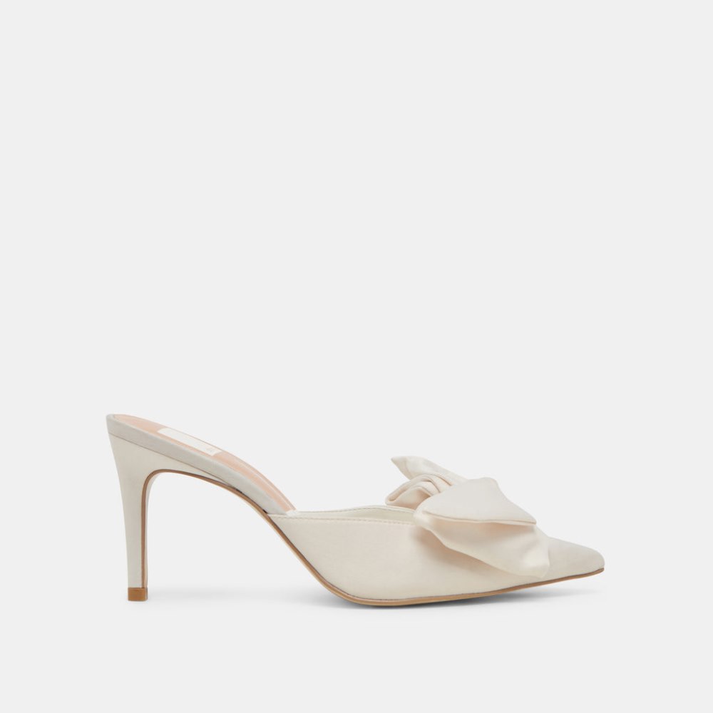 Dolce Vita Kayli Heels White Satin