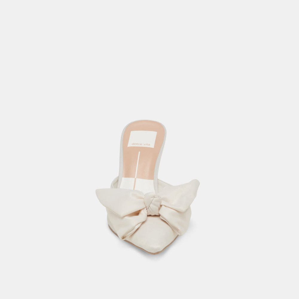 Dolce Vita Kayli Heels White Satin