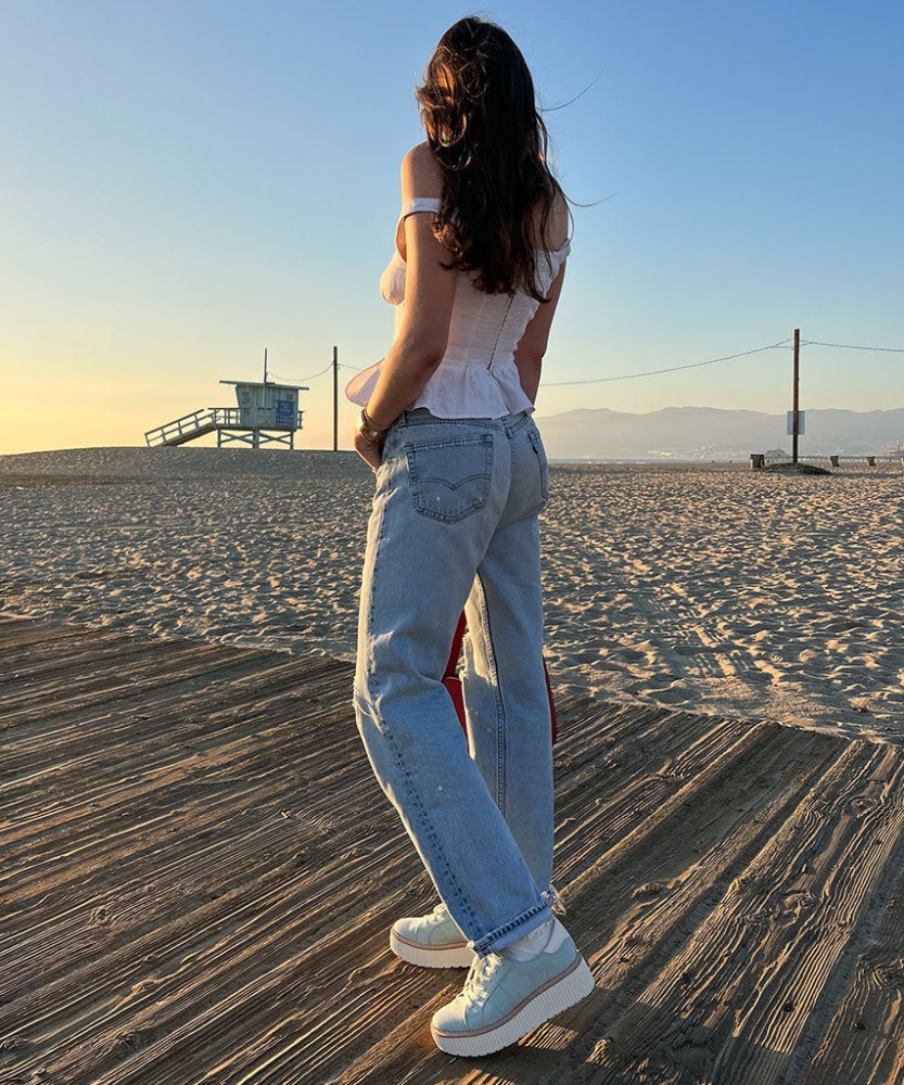 Dolce Vita Tiger Sneakers Light Blue Denim
