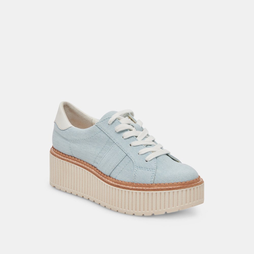 Dolce Vita Tiger Sneakers Light Blue Denim
