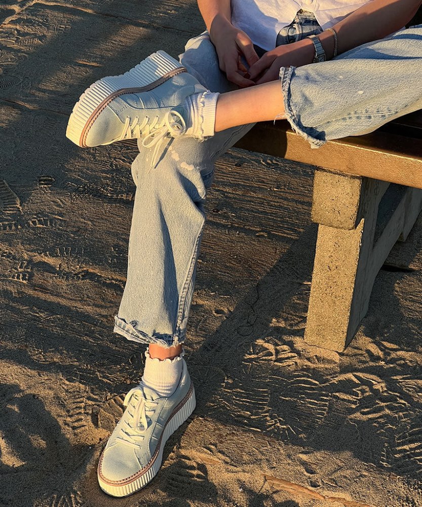 Dolce Vita Tiger Sneakers Light Blue Denim