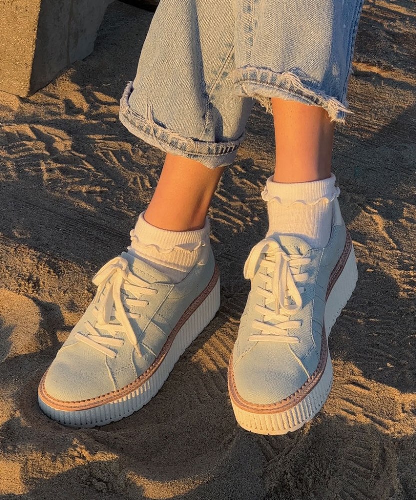 Dolce Vita Tiger Sneakers Light Blue Denim