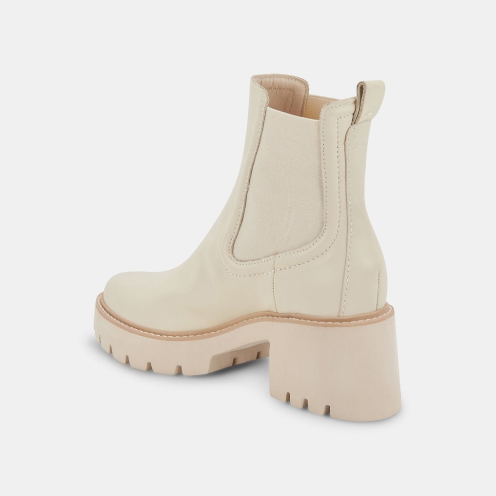 Dolce Vita Hawk H20 Wide Booties Ivory Leather