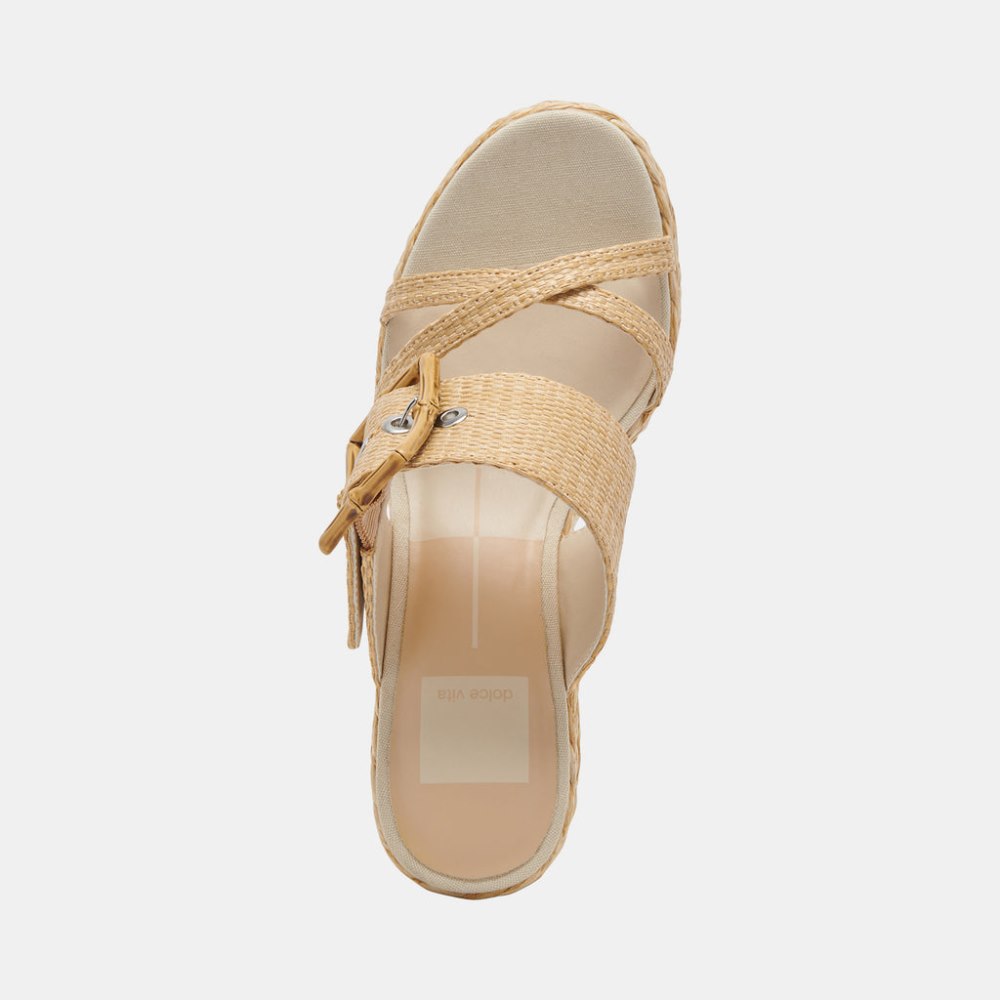 Dolce Vita Edwina Heels Lt Natural Raffia