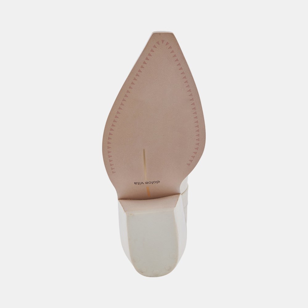 Dolce Vita Nashe Booties Off White Pearls