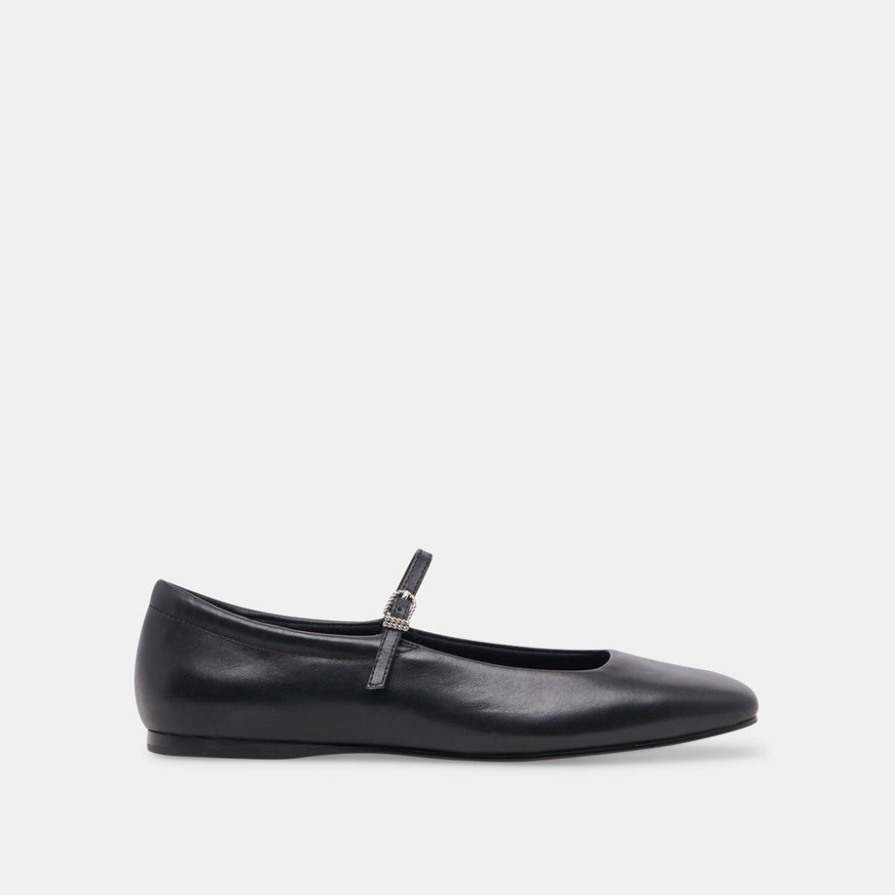 Dolce Vita Reyes Ballet Flats Black Leather