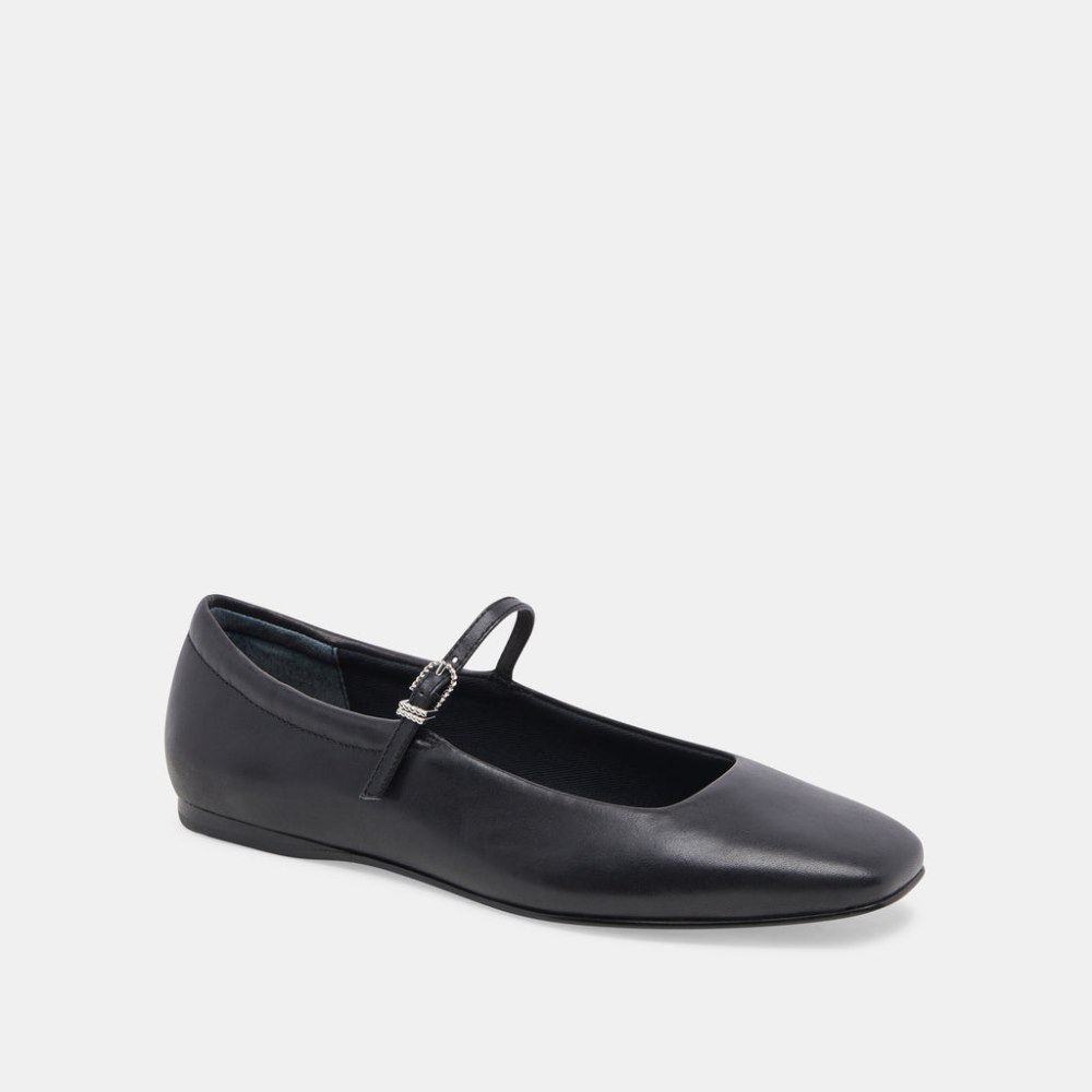 Dolce Vita Reyes Ballet Flats Black Leather