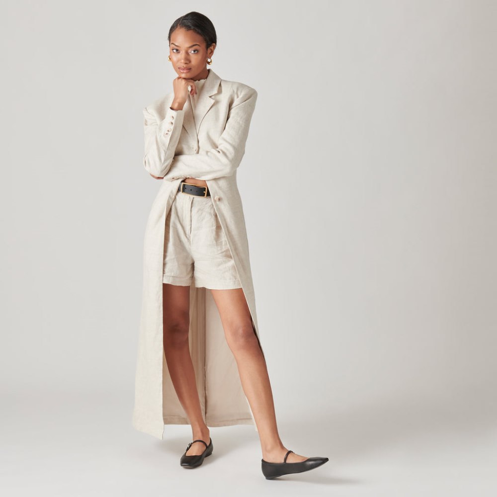 Dolce Vita Reyes Ballet Flats Black Leather