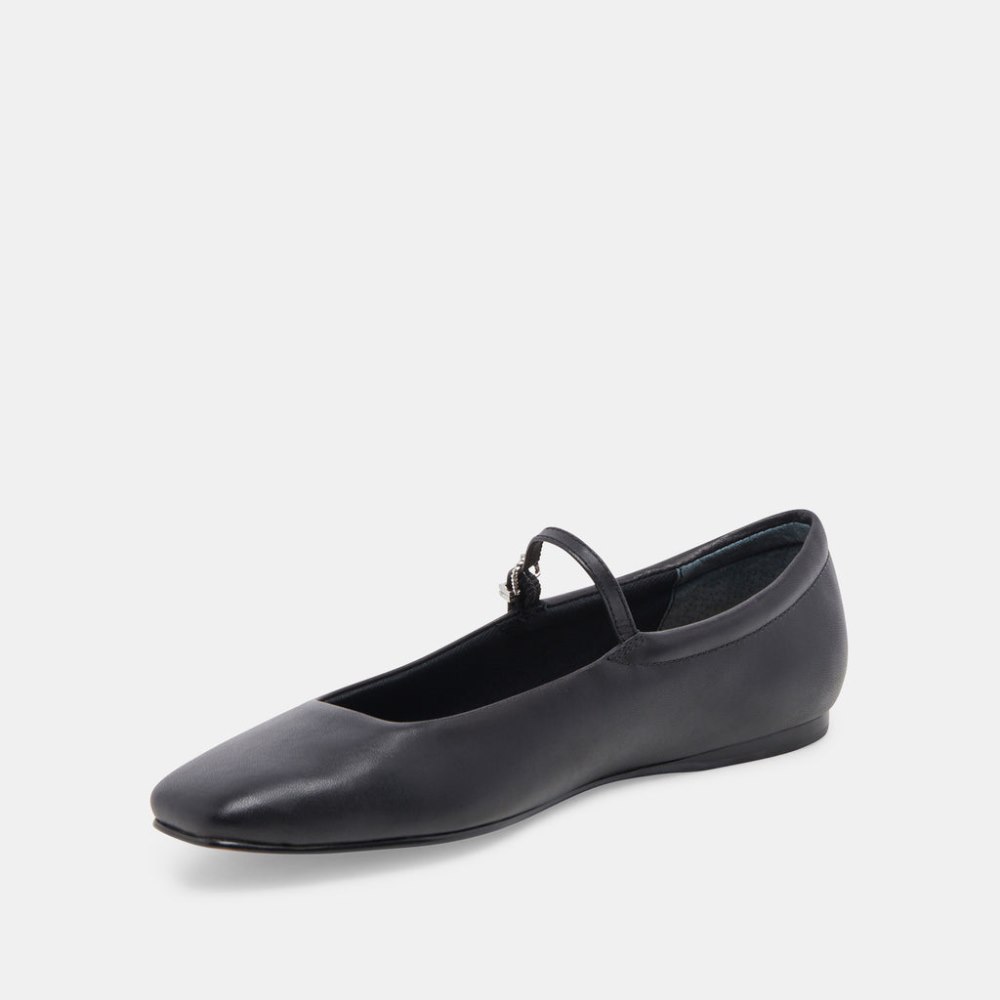 Dolce Vita Reyes Ballet Flats Black Leather