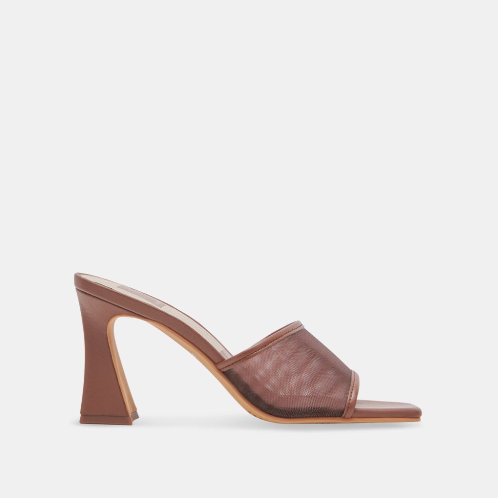 Dolce Vita Narda Heels Espresso Mesh