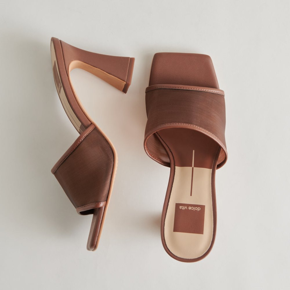 Dolce Vita Narda Heels Espresso Mesh