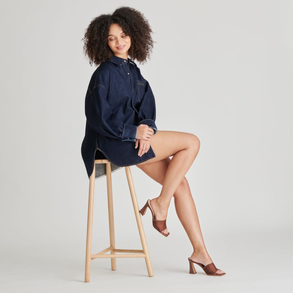 Dolce Vita Narda Heels Espresso Mesh