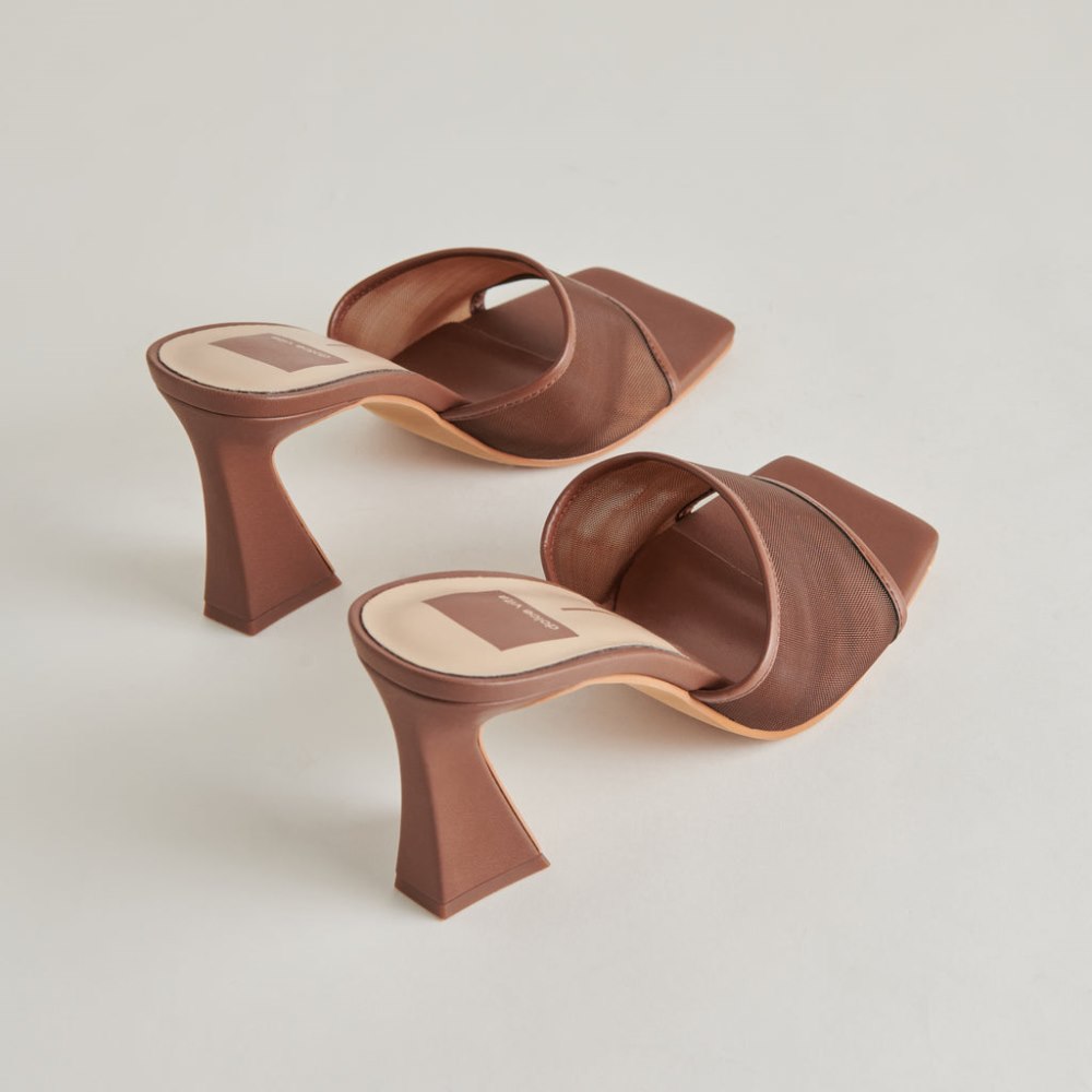 Dolce Vita Narda Heels Espresso Mesh