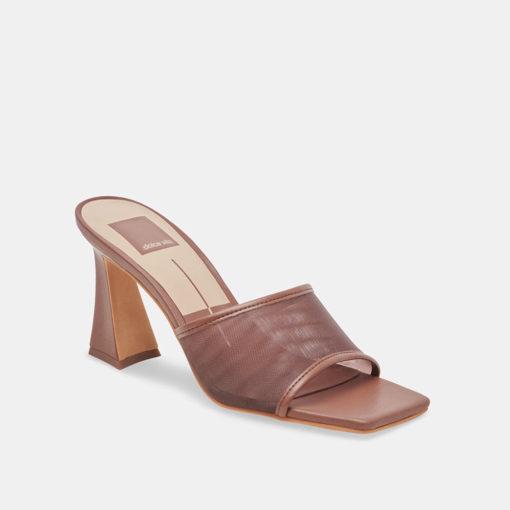 Dolce Vita Narda Heels Espresso Mesh