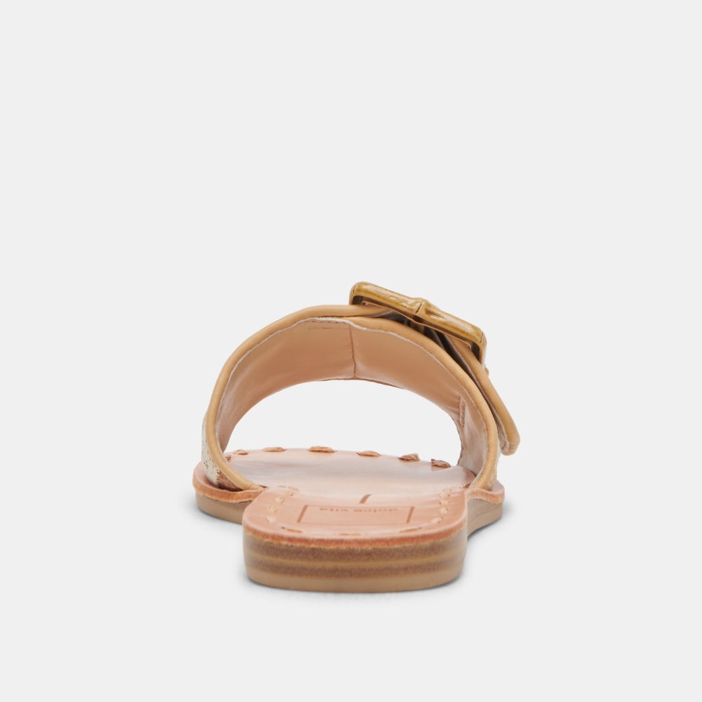 Dolce Vita Dasa Sandals Tan Multi Raffia