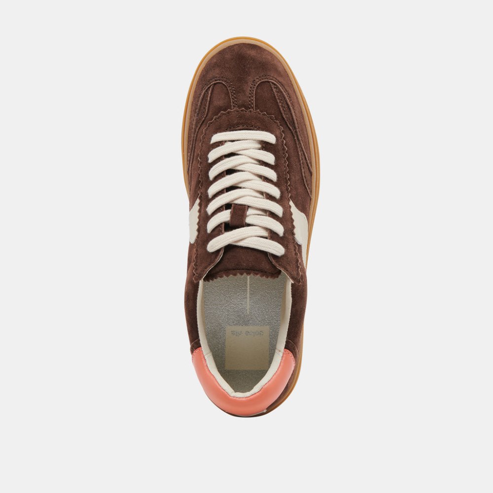 Dolce Vita Notice X Sneakers Dk Brown Suede