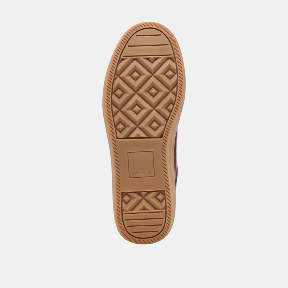 Dolce Vita Notice X Sneakers Dk Brown Suede