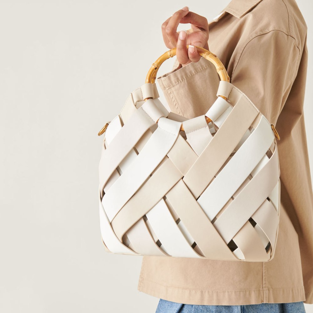 Dolce Vita Sienna Handbag Ivory Multi Faux Leather