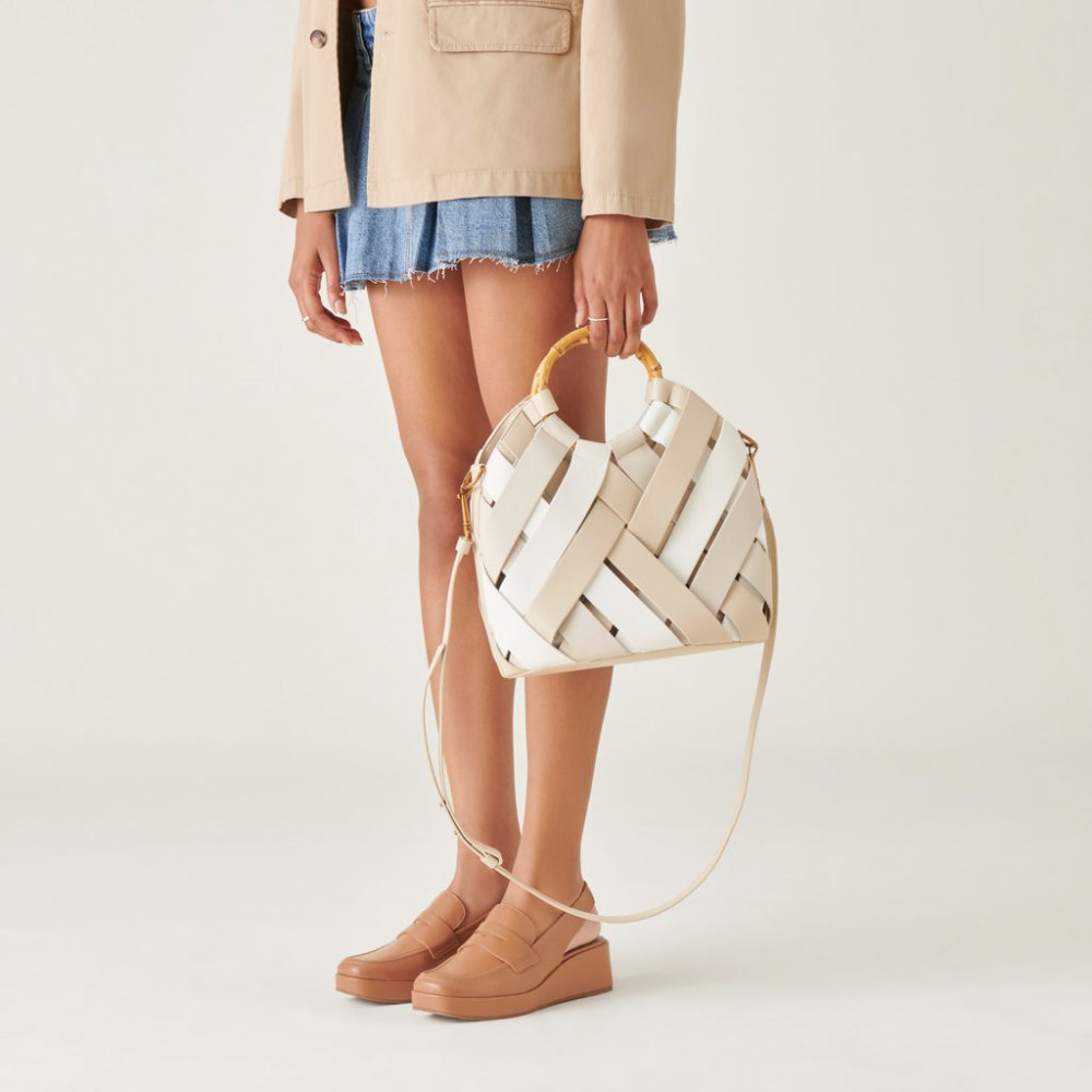 Dolce Vita Sienna Handbag Ivory Multi Faux Leather