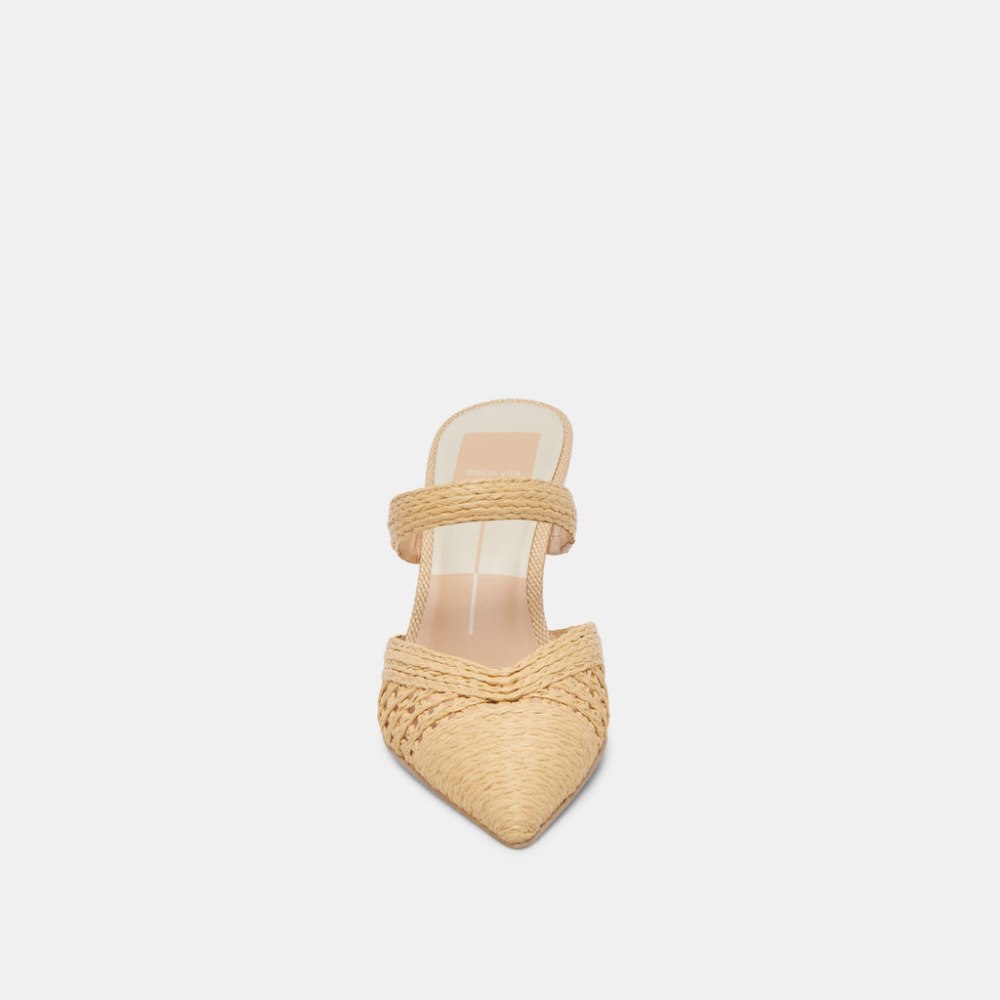 Dolce Vita Kaline Heels Lt Natural Raffia