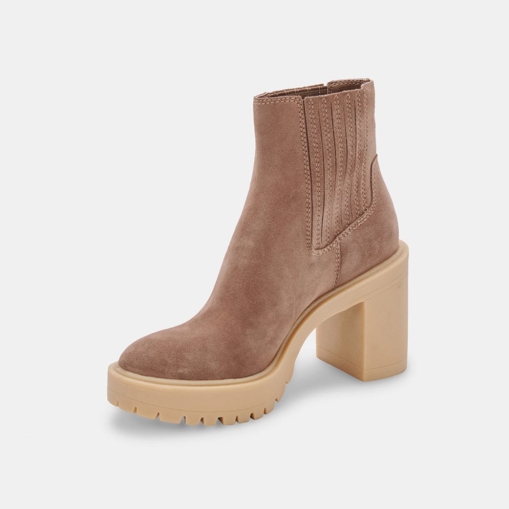 Dolce Vita Caster H2o Booties Mushroom Suede