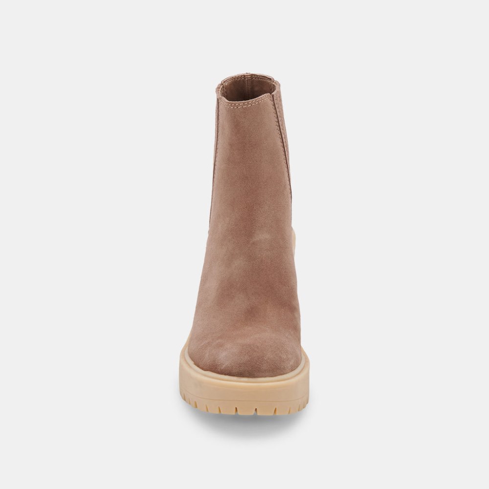 Dolce Vita Caster H2o Booties Mushroom Suede