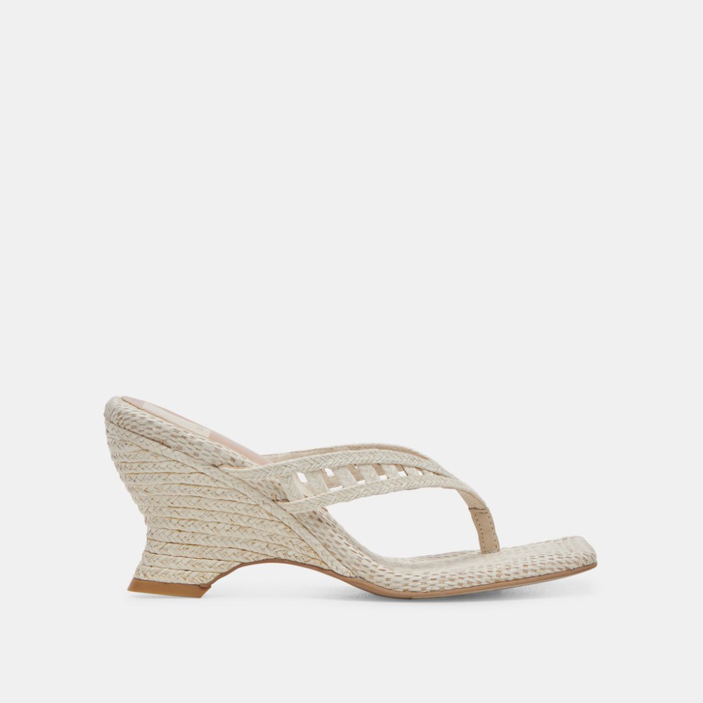 Dolce Vita Nullah Wedges Oatmeal Raffia
