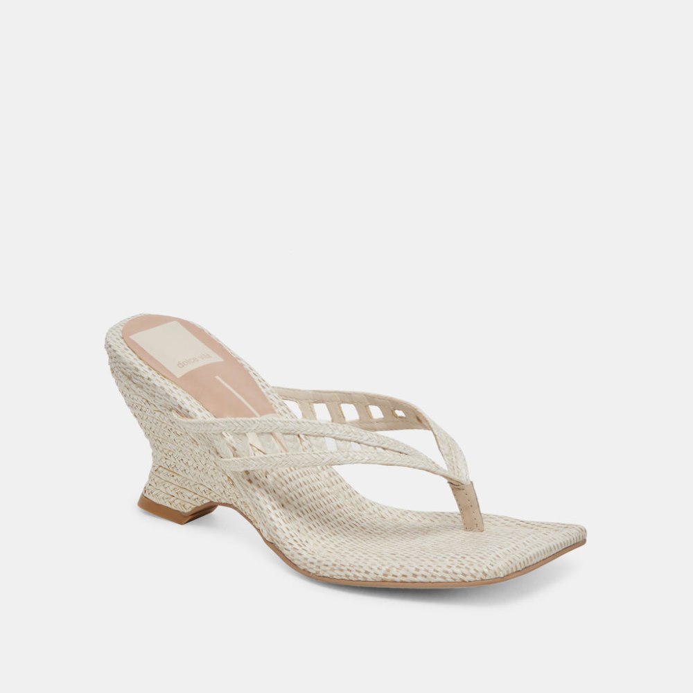 Dolce Vita Nullah Wedges Oatmeal Raffia