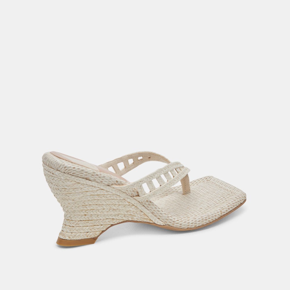 Dolce Vita Nullah Wedges Oatmeal Raffia