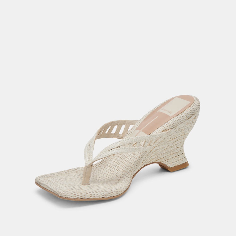 Dolce Vita Nullah Wedges Oatmeal Raffia