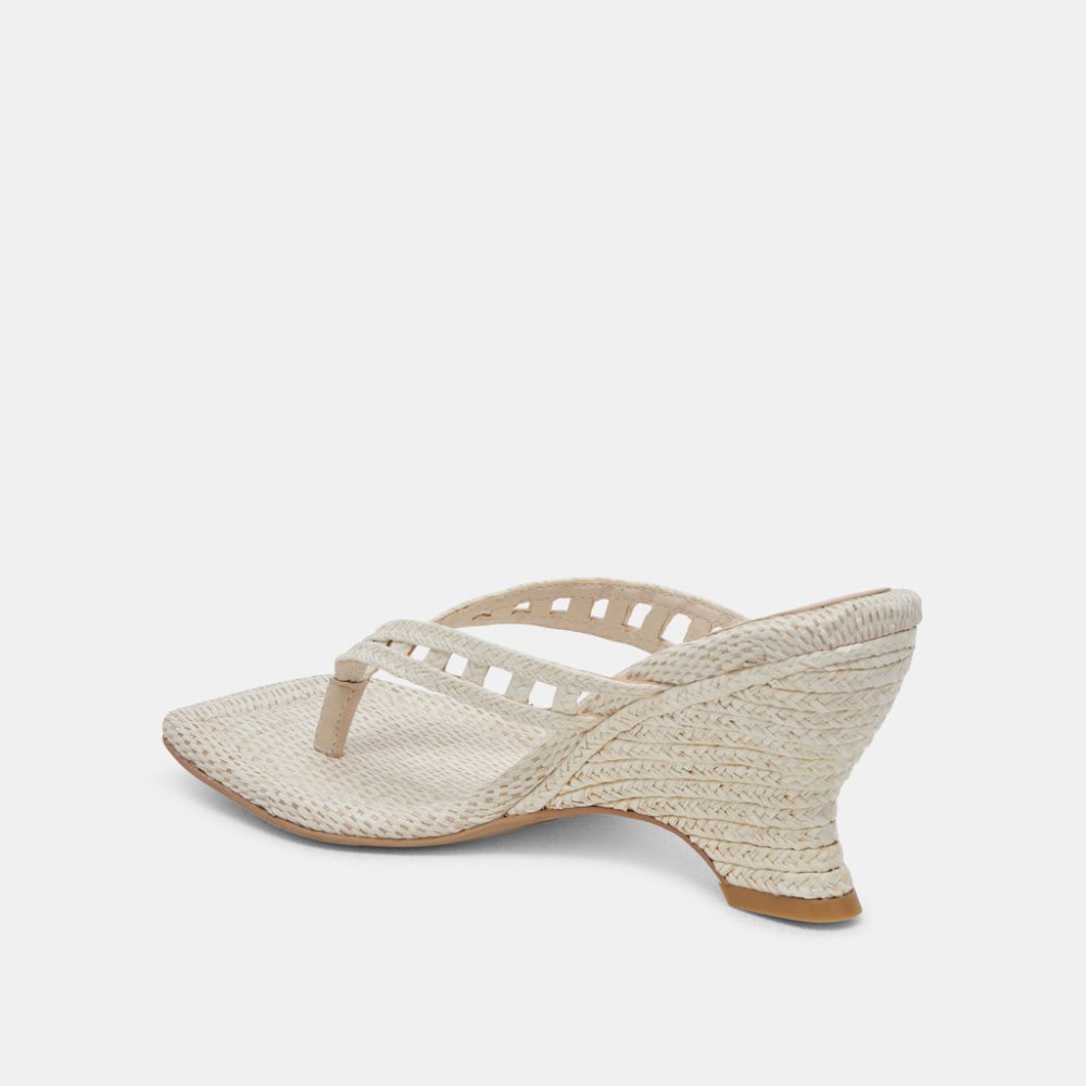 Dolce Vita Nullah Wedges Oatmeal Raffia