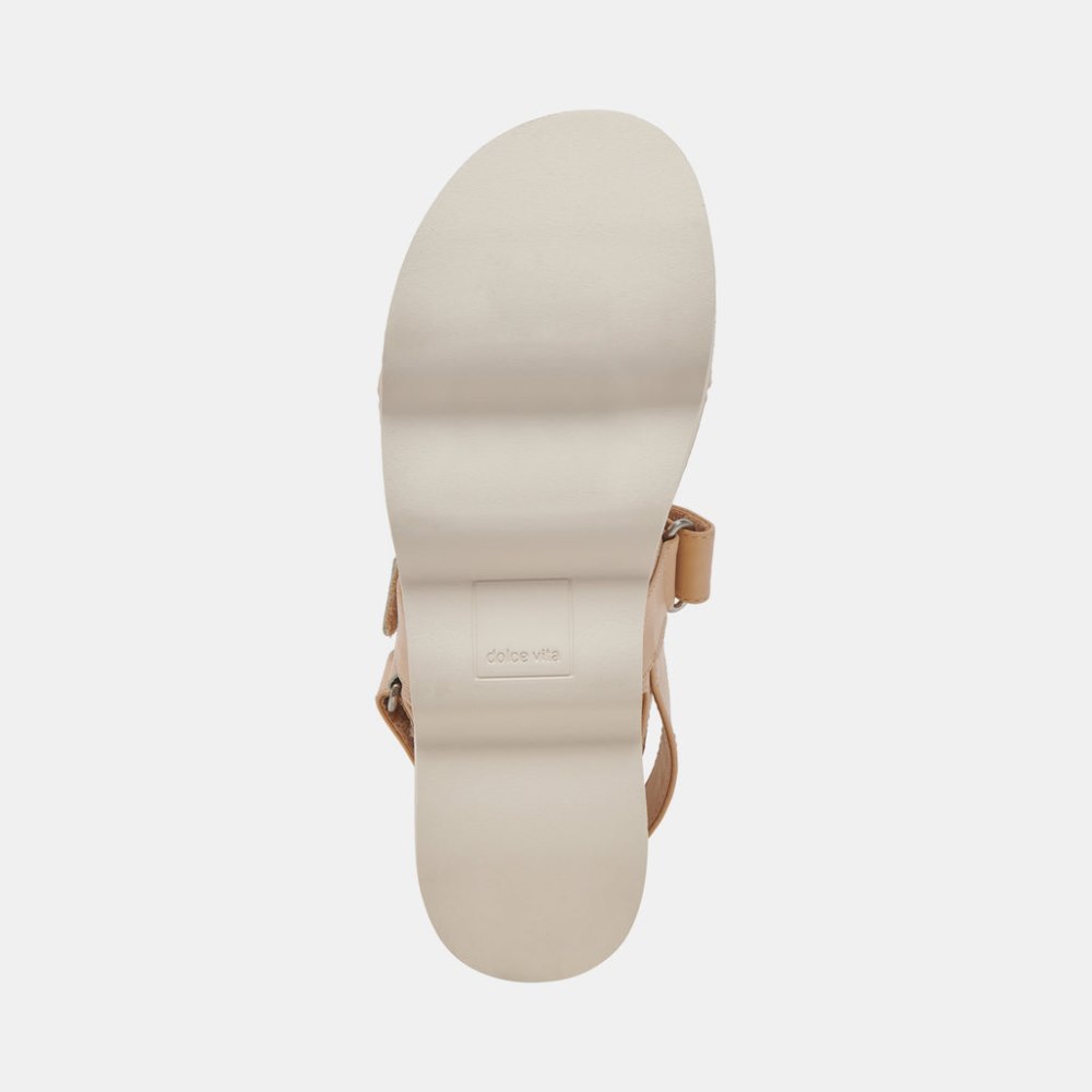 Dolce Vita Izak Sandals French Vanilla Leather