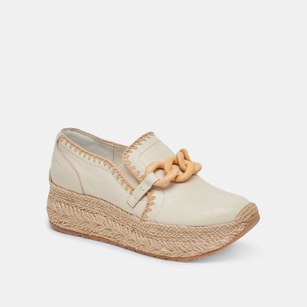 Dolce Vita Jhenee Espadrille Sneakers Ivory Leather