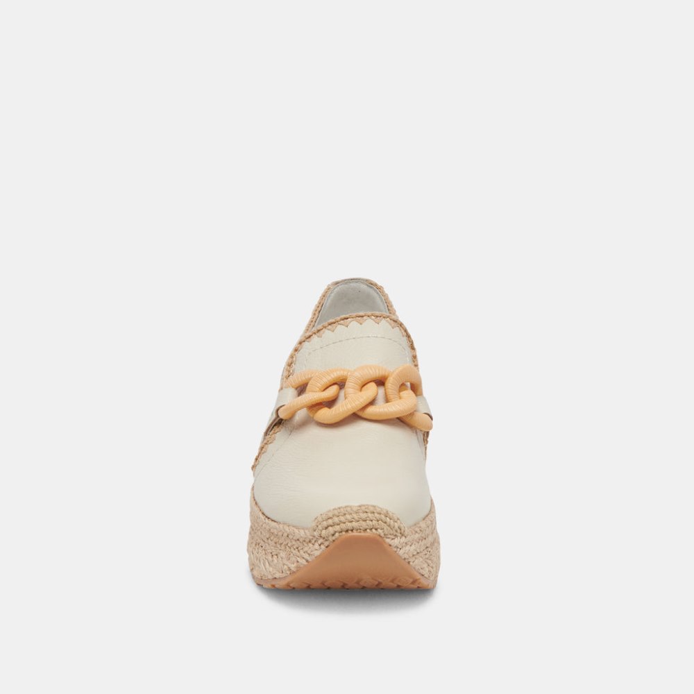 Dolce Vita Jhenee Espadrille Sneakers Ivory Leather