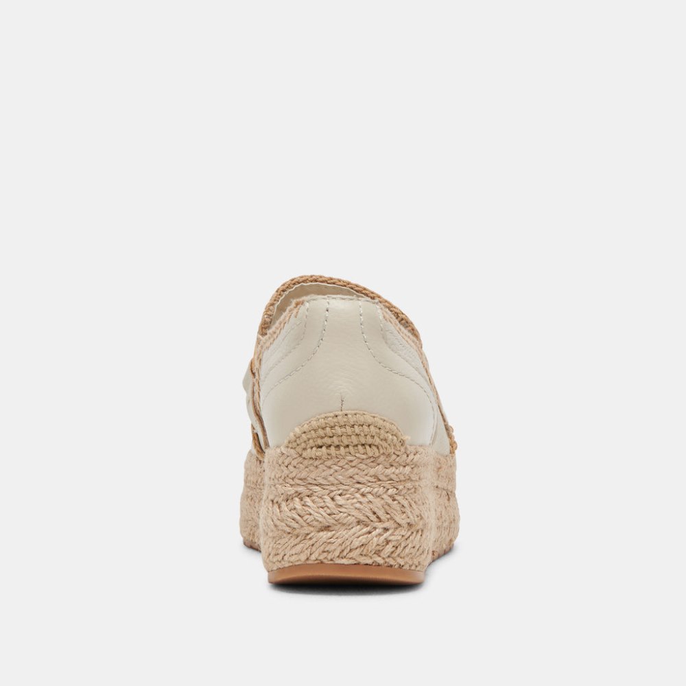 Dolce Vita Jhenee Espadrille Sneakers Ivory Leather
