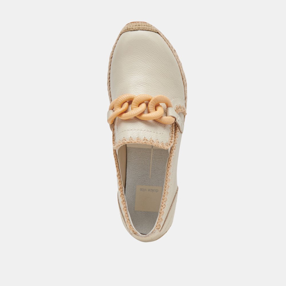 Dolce Vita Jhenee Espadrille Sneakers Ivory Leather