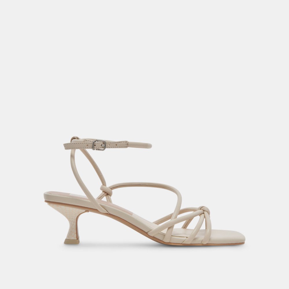 Dolce Vita Bev Wide Heels Ivory Leather