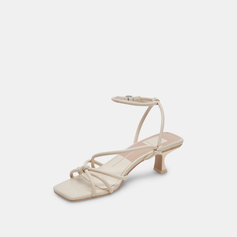 Dolce Vita Bev Wide Heels Ivory Leather