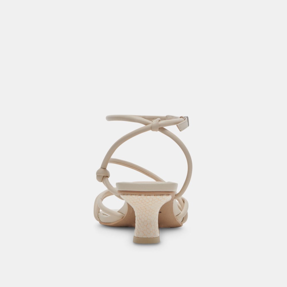 Dolce Vita Bev Wide Heels Ivory Leather
