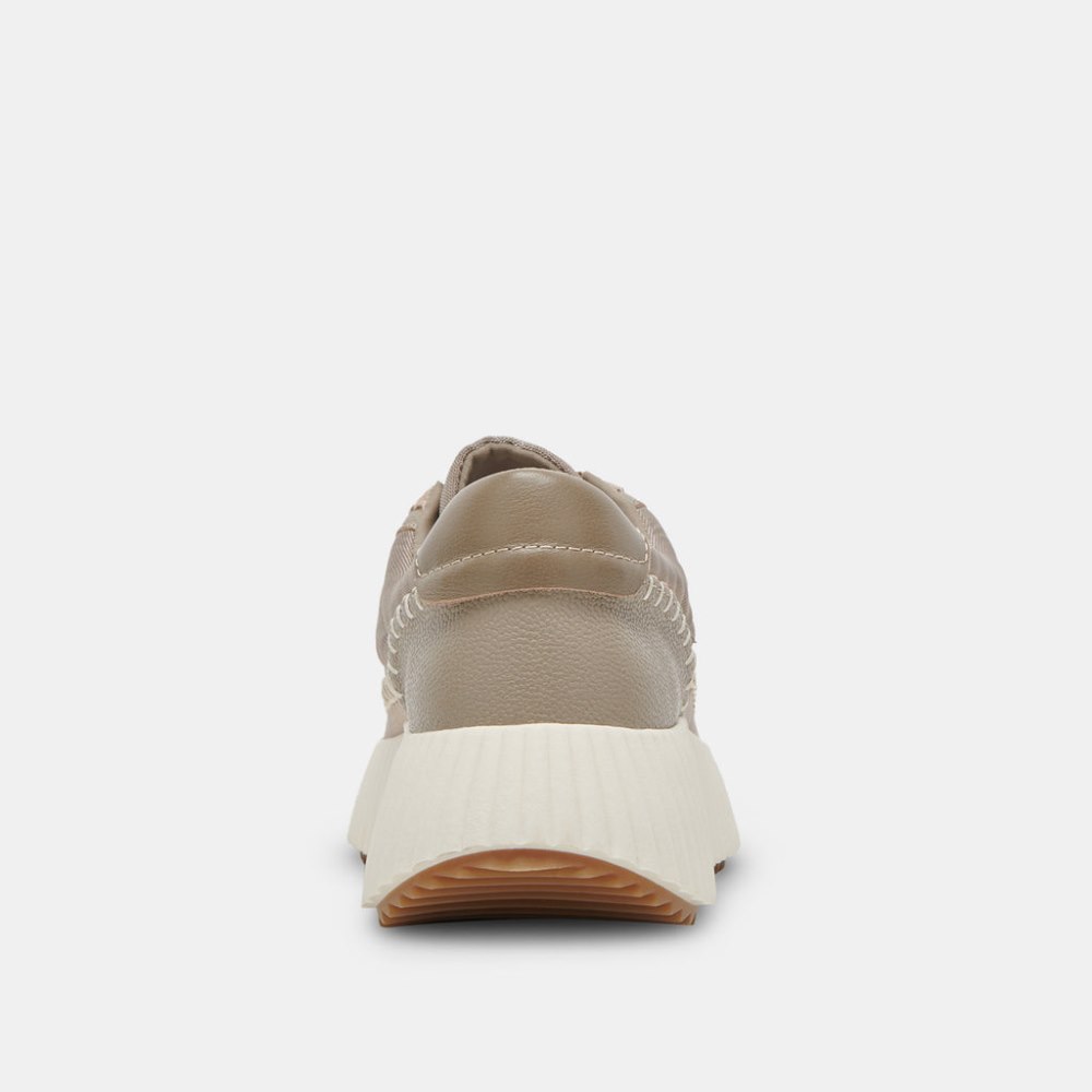 Dolce Vita Dolen Nylon Sneakers Dk Taupe Nylon