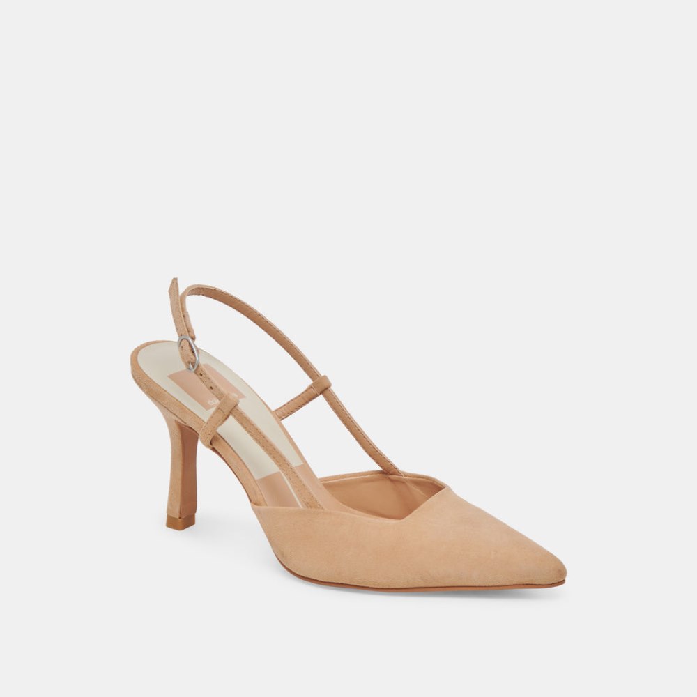 Dolce Vita Kim Heels Tan Suede